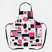 Pop Art Pink Geometry Design Schort (Voorkant)