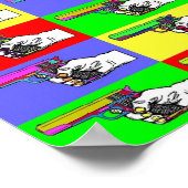 Pop-art Pistolen Poster (Hoek)