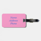 Pop Art Pitbull Bagagelabels (Achterkant horizontaal)