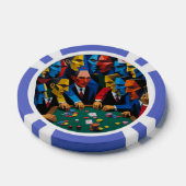 Pop Art Poker Nacht Casino Chip (Enkel)