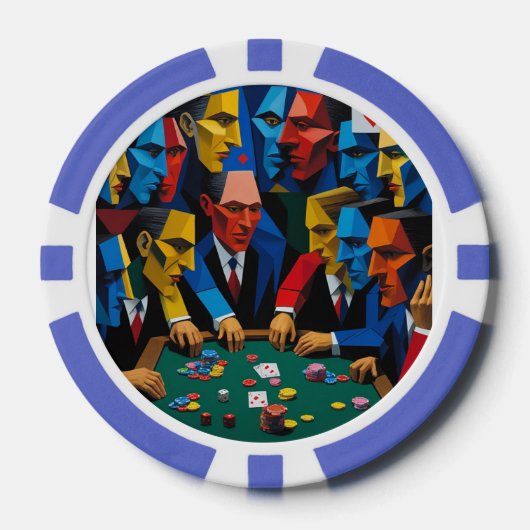 Pop Art Poker Nacht Casino Chip (Voorkant)