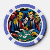 Pop Art Poker Nacht Casino Chip (Achterkant)