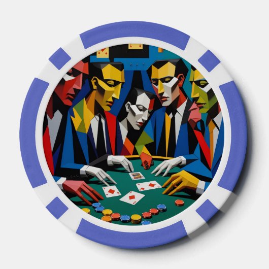 Pop Art Poker Night Casino Chip (Achterkant)