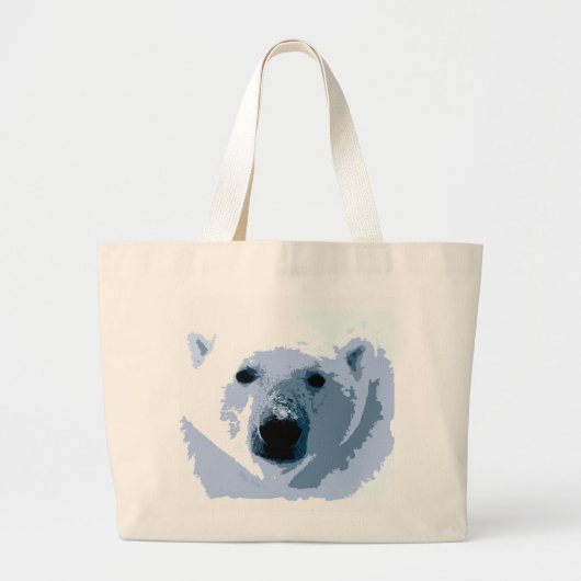 Pop Art Polar Beer Grote Tote Bag (Voorkant)