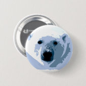 Pop Art Polar Beer Ronde Button 5,7 Cm (Voorkant /achterkant)