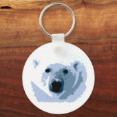 Pop Art Polar Beer Sleutelhanger (Voorkant)
