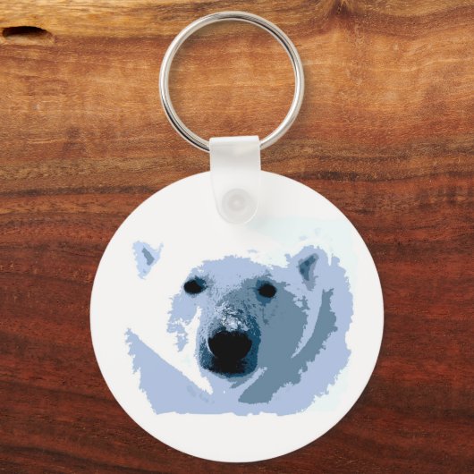Pop Art Polar Beer Sleutelhanger (Voorkant)