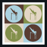 Pop Art Pole Vaulting Poster<br><div class="desc">Pop Art Pole Vaulting. Geniet van dit leuke ontwerp met je hobby,  beroep of obsessie voor geweldige t-shirts,  stickers en nog veel meer. Ze maken ook geweldige cadeautjes!</div>