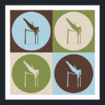 Pop Art Pole Vaulting Poster<br><div class="desc">Pop Art Pole Vaulting. Geniet van dit leuke ontwerp met je hobby,  beroep of obsessie voor geweldige t-shirts,  stickers en nog veel meer. Ze maken ook geweldige cadeautjes!</div>