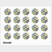 Pop Art Polymer Chemistry Ronde Sticker (Vel)