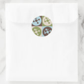 Pop Art Polymer Chemistry Ronde Sticker (Tas)