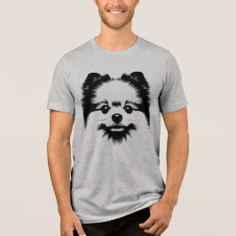 Pop Art Pomeranian For Pomeranian Dog Lovers Tri-Blend Shirt