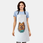 Pop Art Pomeranian - Retro Comic Dog Schort (Gedragen)