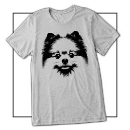 Pop Art Pomeranian Voor Pomeranian Hondenliefhebbe Tri-Blend Shirt