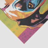 Pop Art Pooch: Grote Deense glamour Tissuepapier (Detail)