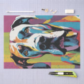 Pop Art Pooch: Grote Deense glamour Tissuepapier (Craft)