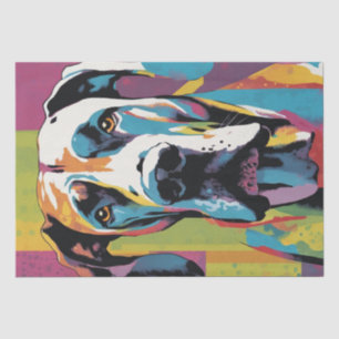 Pop Art Pooch: Grote Deense glamour Tissuepapier