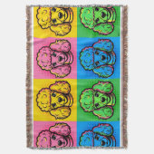 Pop Art Poodle Dekbed Deken (Voorkant Verticaal)