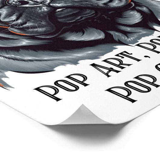 Pop Art, Pop Culture, Pop Cane Corso!  Poster (Hoek)