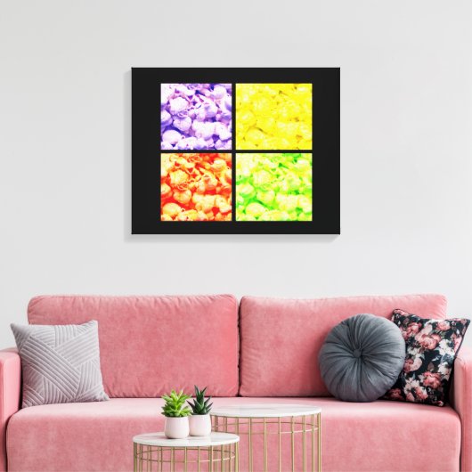 Pop Art POPCORN Canvas Afdruk (Insitu (Woonkamer))