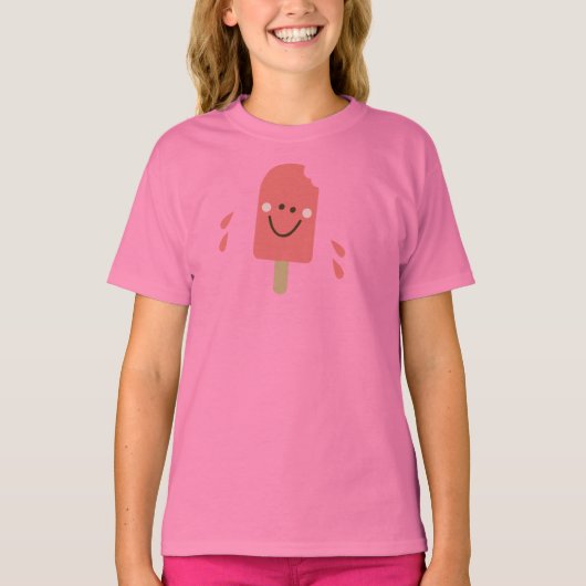pop-art popsicle art t-shirt voor meisjes (Voorkant)