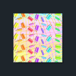 POP ART POPSICLES CANVAS AFDRUK<br><div class="desc">Een regenboog van koele POPSICLES in een retro stijl, 60 pop grafische kunst. Ideaal voor ijsparlors, keukens of als een leuke afbeelding voor een kamer voor jonge mensen. Kinderen zullen van de kleuren houden en volwassenen zullen van de kitsch houden!</div>