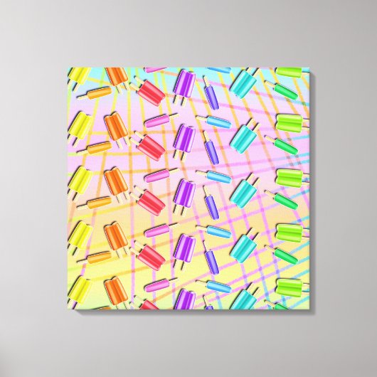 POP ART POPSICLES CANVAS AFDRUK (Voorkant)