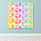 POP ART POPSICLES CANVAS AFDRUK (Insitu (Houten vloer))