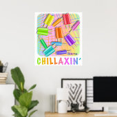 POP ART POPSICLES POSTER (Thuiskantoor)