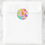 POP ART POPSICLES RONDE STICKER (Tas)