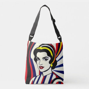 Pop Art Portret Cross-Body Tas