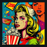 Pop Art Poster - Alle Amerikaanse meisjes met PopC<br><div class="desc">Jazz omhoog met deze Pop Art - geïnspireerd poster.</div>