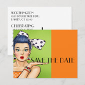 Pop Art POSTKAARTJE OM DE DATUM TE BEWAREN Briefkaart (Voorkant / Achterkant)