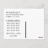 Pop Art POSTKAARTJE OM DE DATUM TE BEWAREN Briefkaart (Achterkant)