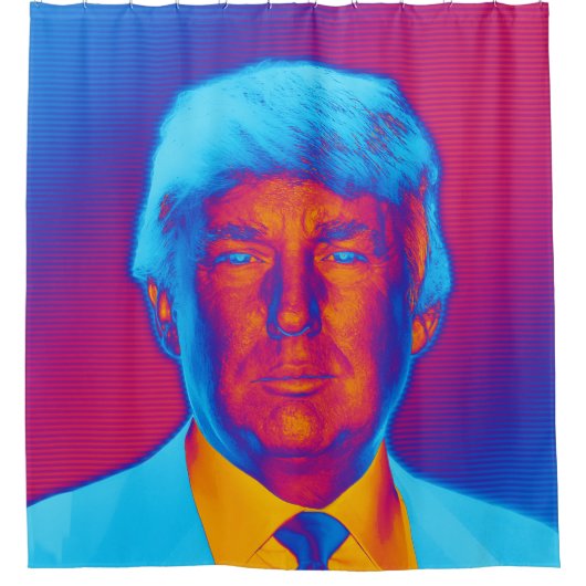 Pop Art President Trump Douchegordijn (Voorkant)