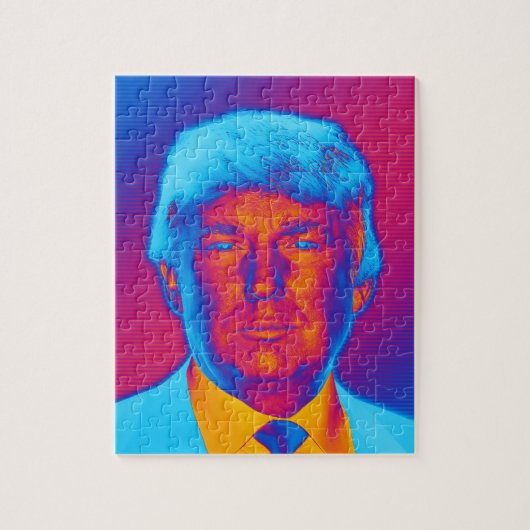 Pop Art President Trump Legpuzzel (Verticaal)