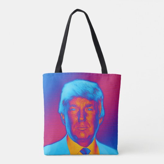 Pop Art President Trump Tote Bag (Achterkant)