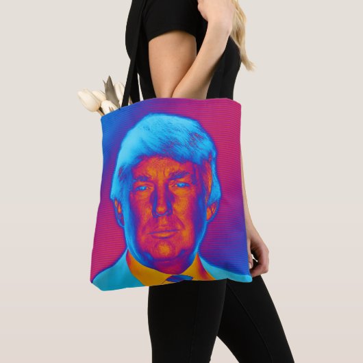 Pop Art President Trump Tote Bag (Dichtbij)