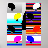 Pop Art Profiles Poster (Voorkant)