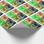 Pop Art Pug Cadeaupapier (Hoek)