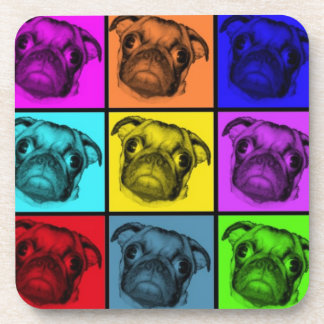 Pop Art Pug-Onderzetters Onderzetter