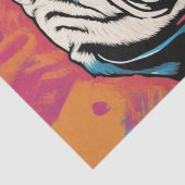 Pop Art Pug Portretten: Een Decoupage genot Tissuepapier (Detail)