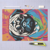 Pop Art Pug Portretten: Een Decoupage genot Tissuepapier (Craft)