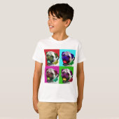 Pop Art Pug T-shirt (Voorkant volledig)
