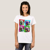 Pop Art Pug Women's T-shirt (Voorkant volledig)