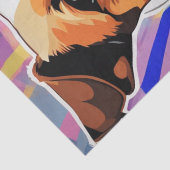 Pop Art Pup: Jack Russell Terrier Decoupage Tissuepapier (Detail)