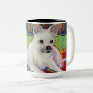 Pop Art Pup-mok Tweekleurige Koffiemok