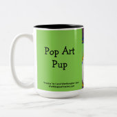 Pop Art Pup-mok Tweekleurige Koffiemok (Links)