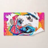 Pop Art Puppy Bad Handdoek (Handdoek)
