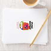 Pop Art Pure Honey 2 lb. Golden Honey Jar Etiket (Insitu)